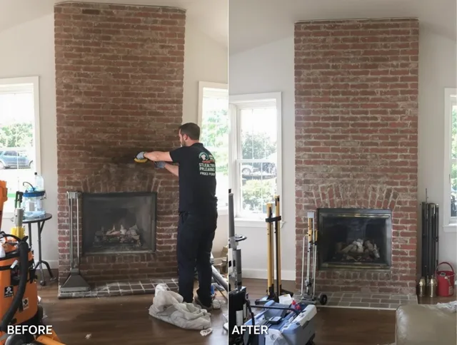 Finished chimney sweeping service by Port Charlotte Chimney Sweep in Port Charlotte, FL