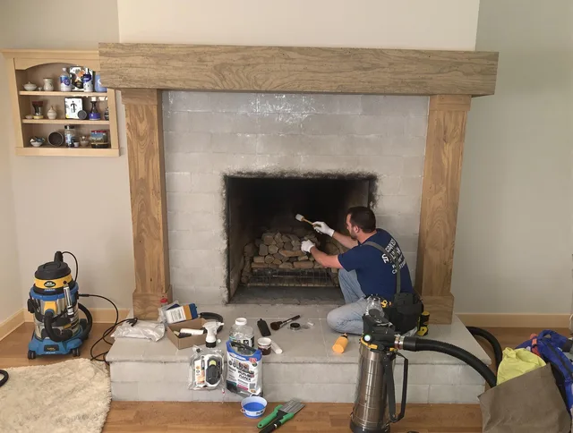 Detailed creosote removal process by Port Charlotte Chimney Sweep in Port Charlotte, FL