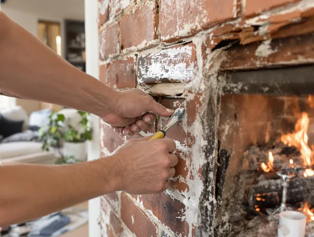 Routine fireplace repair by Port Charlotte Chimney Sweep in Port Charlotte, FL