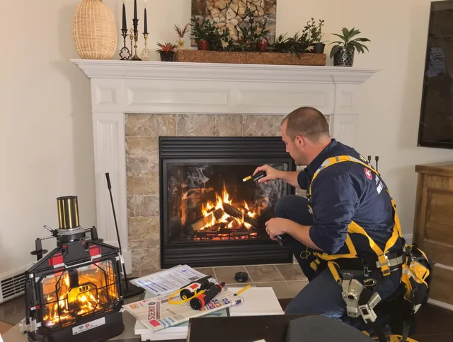 Safety-focused fireplace inspection by Port Charlotte Chimney Sweep in Port Charlotte, FL