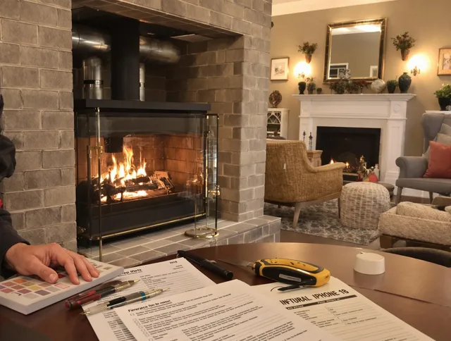 Port Charlotte Chimney Sweep verifying fireplace safety measures in Port Charlotte, FL